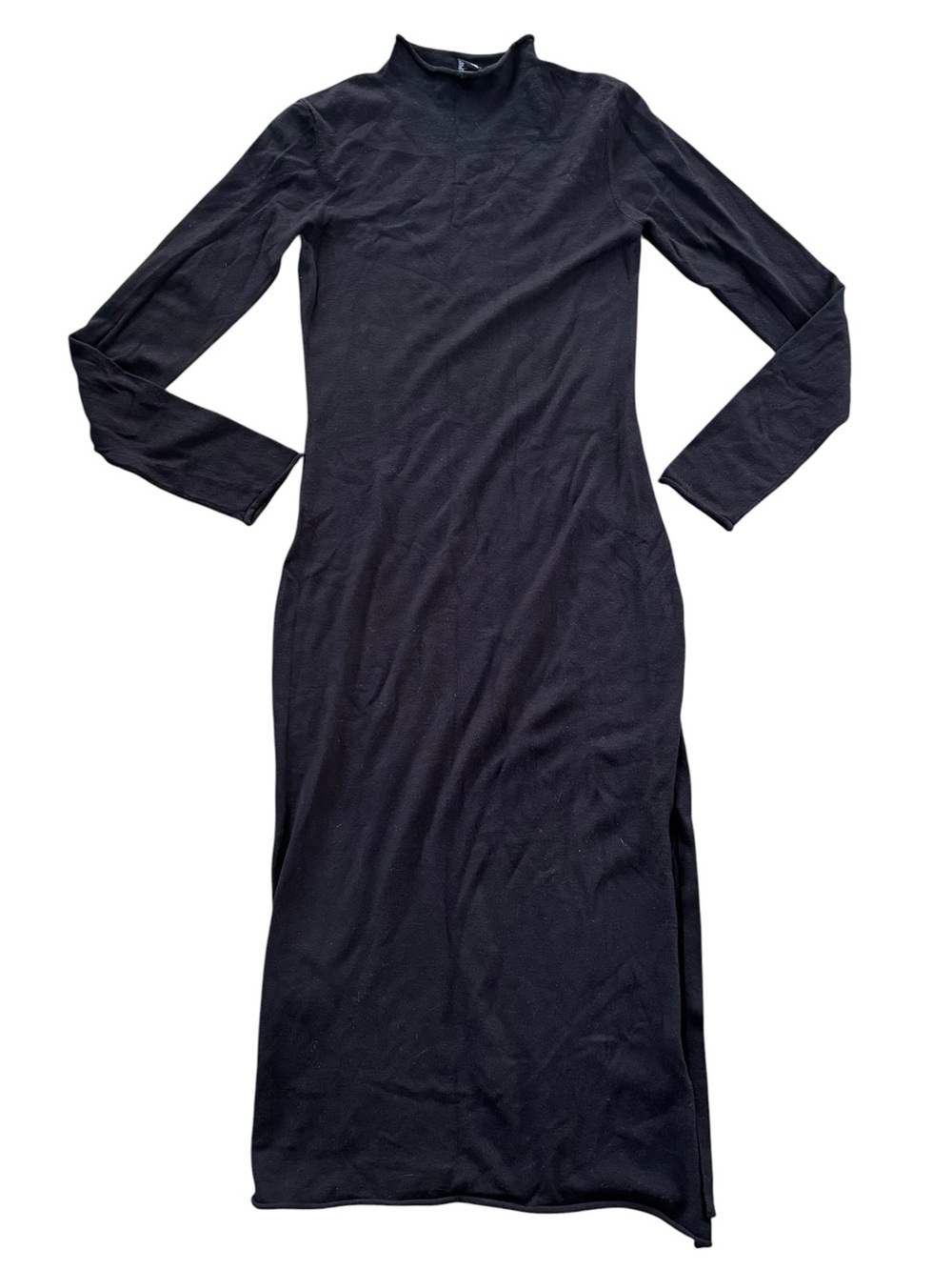 French Connection Black Long-Sleeve Maxi Dress